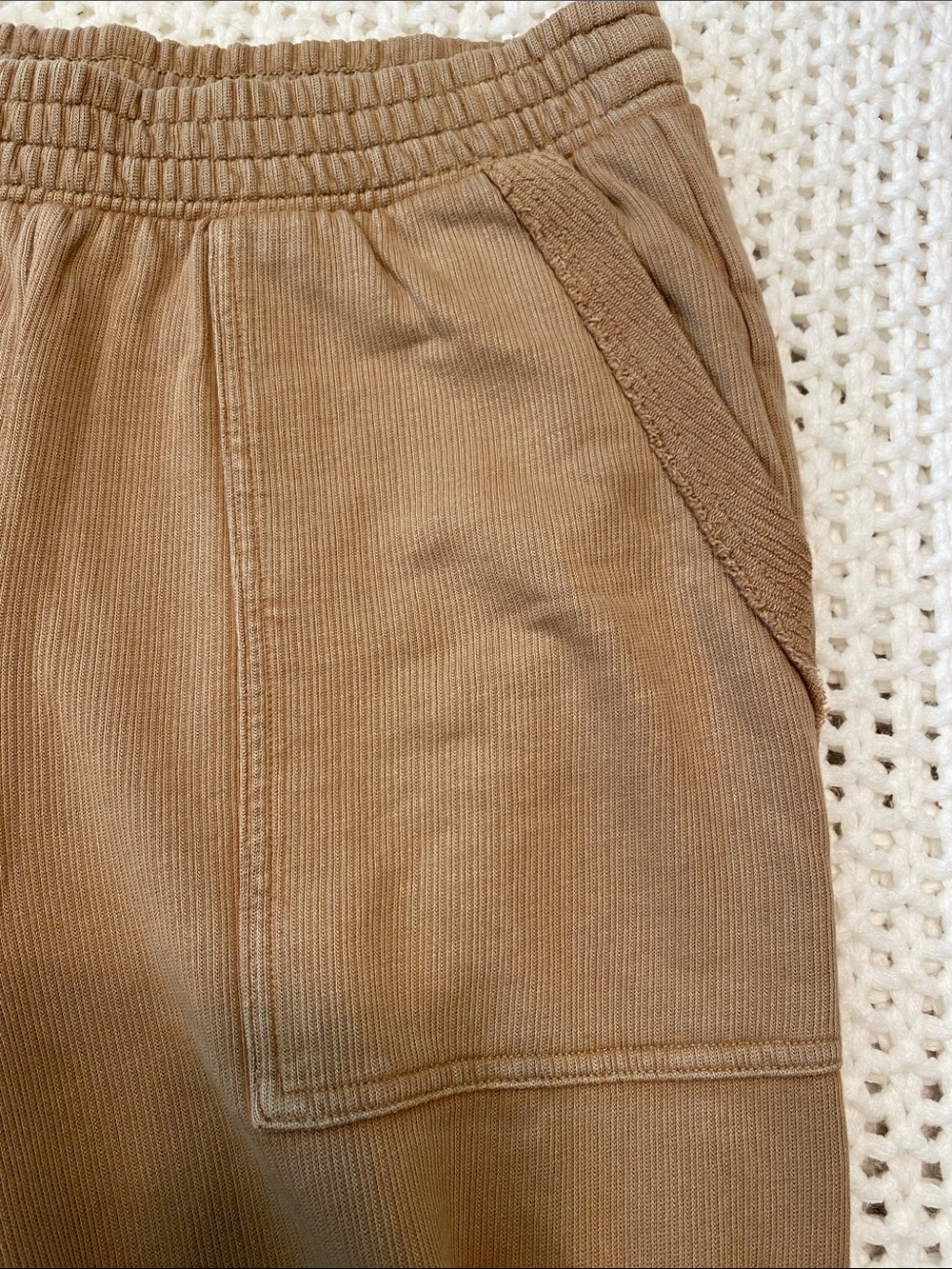 aerie Tan Wide-Leg Track Pants - Picture 10 of 11